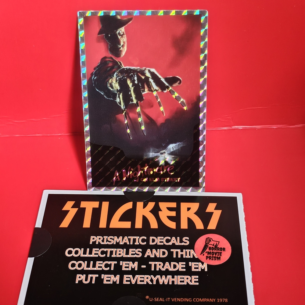 Vintage A Nightmare on Elm Street Prismatic Vending Sticker